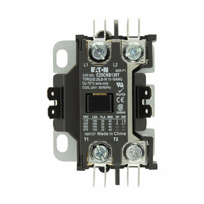 C25CNB130T Cutler Hammer C25 Series Contactor 600V 30A 24V Coil - Essential Electric Supply