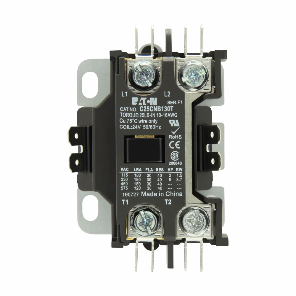 C25CNB130A Cutler Hammer C25 Series Contactor 600V 30A 120V Coil - Essential Electric Supply