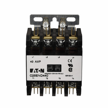 C25ENF440T Cutler Hammer C25 Series Contactor 600V 40A 24V Coil - Essential Electric Supply