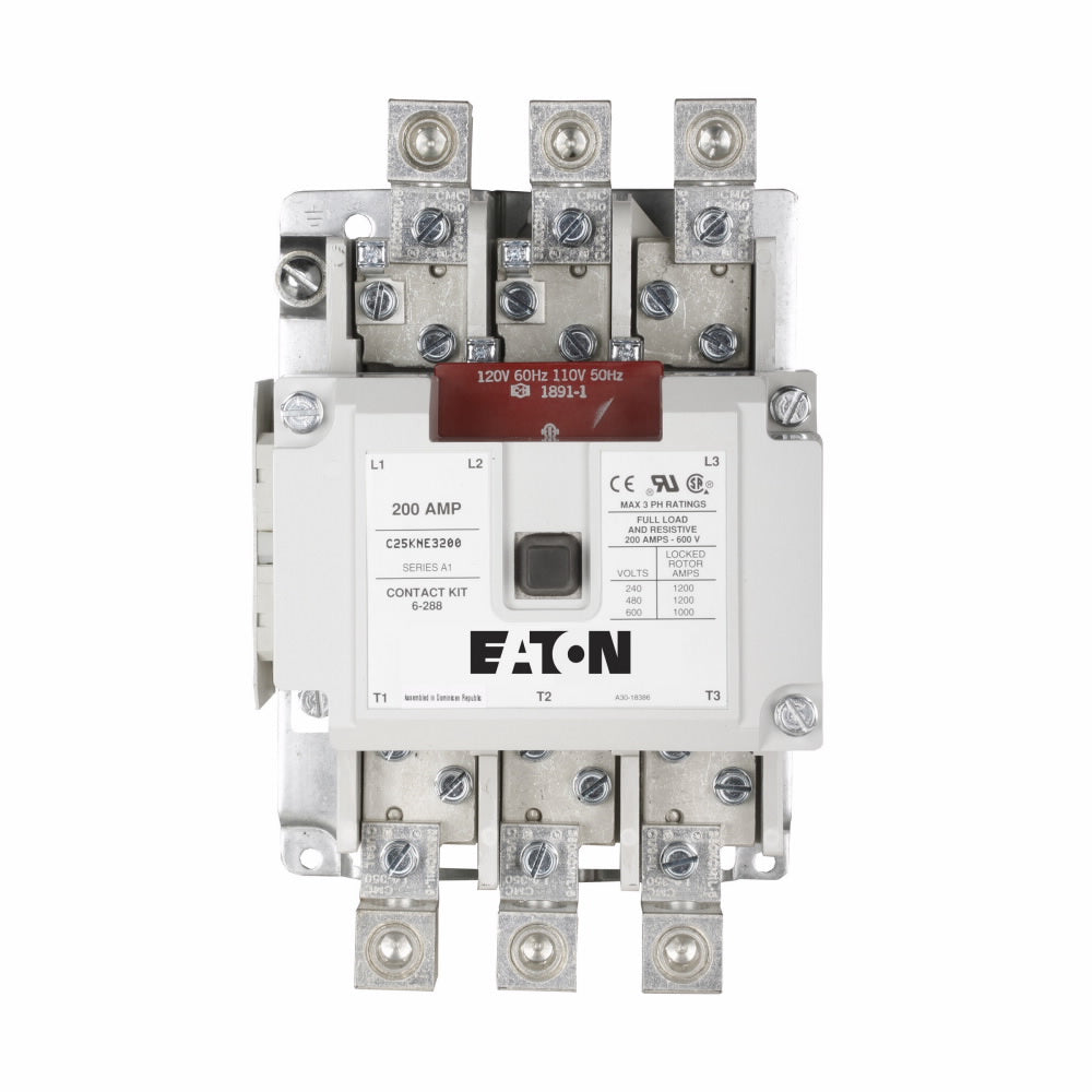 C25KNE3200A Cutler Hammer C25 Series Contactor 600V 200A 120V Coil - Essential Electric Supply