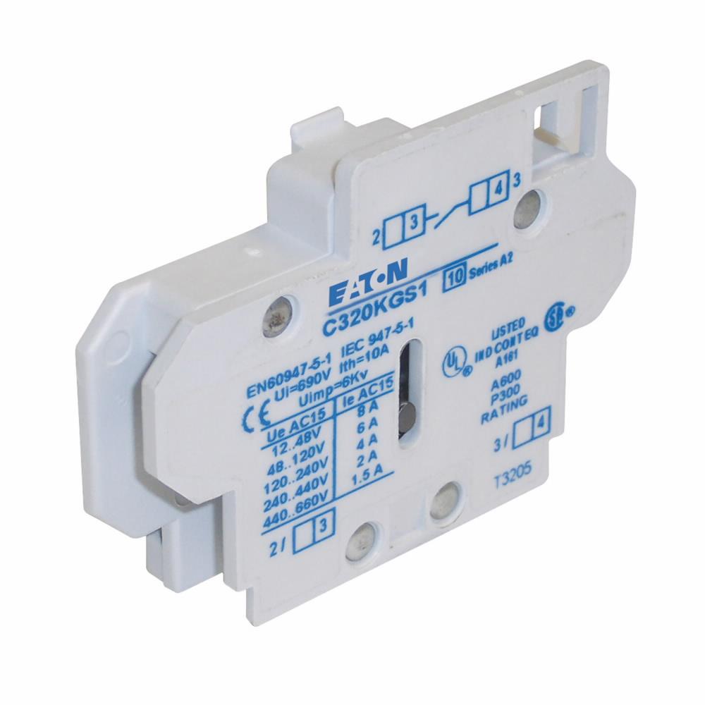 Cutler Hammer C320KGS1 Contactor And Motor Starter Auxiliary | 120/600 AC 1NO Freedom Series