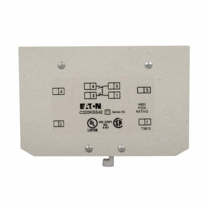 Cutler Hammer C320KGS42 Contactor And Motor Starter Auxiliary | 1NO/1NC Freedom Series