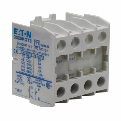 Cutler Hammer C320KGT3 Contactor And Motor Starter Auxiliary | 1NO/1NC Freedom Series