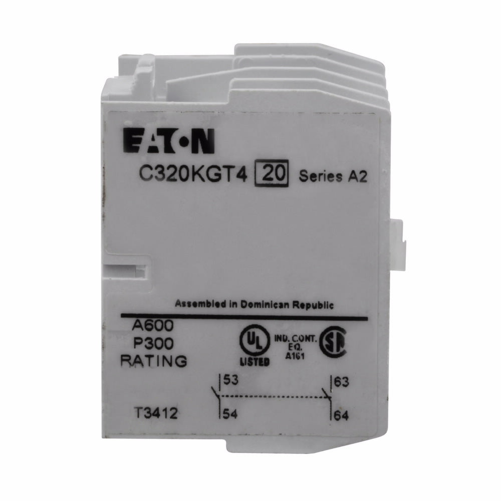 C320KGT4 Cutler Hammer Freedom NEMA Auxiliary Contact - Essential Electric Supply