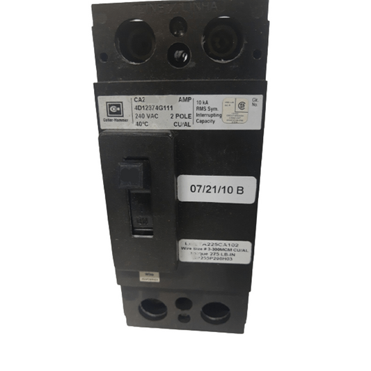 CAH2225 - Cutler Hammer Feed-Thru 225 Amp 2 Pole Circuit Breaker - Essential Electric Supply