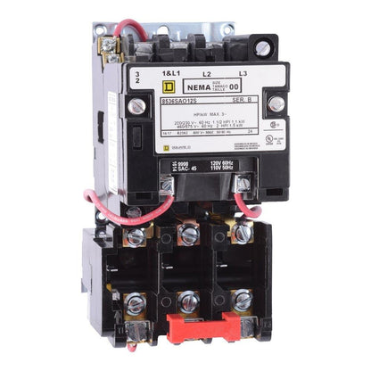 Square D 8536SAO12V02S Motor Starter | 3P 3PH 600V 9A 110V Class 8536