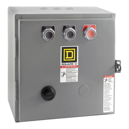 Square D 8736SCG8V02S Motor Starter 3 pole 3 phase 600V 27A 110V coil Class 8736