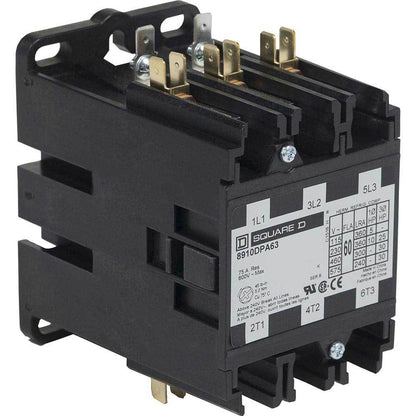 Square D 8910DPA63V09 Contactor | 3P 3P 600V 60A 220V Coil Class 8910