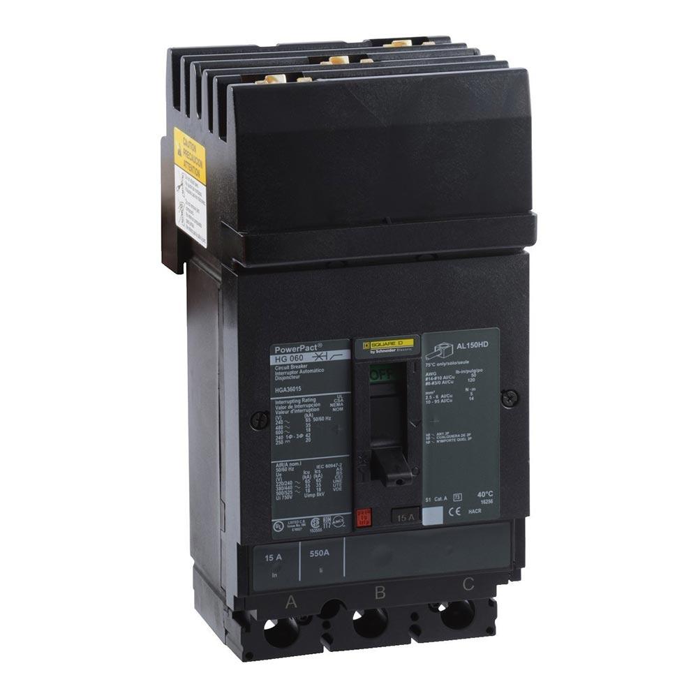 Square D HGA36035 Circuit Breaker | Powerpact HGA 600V 35A