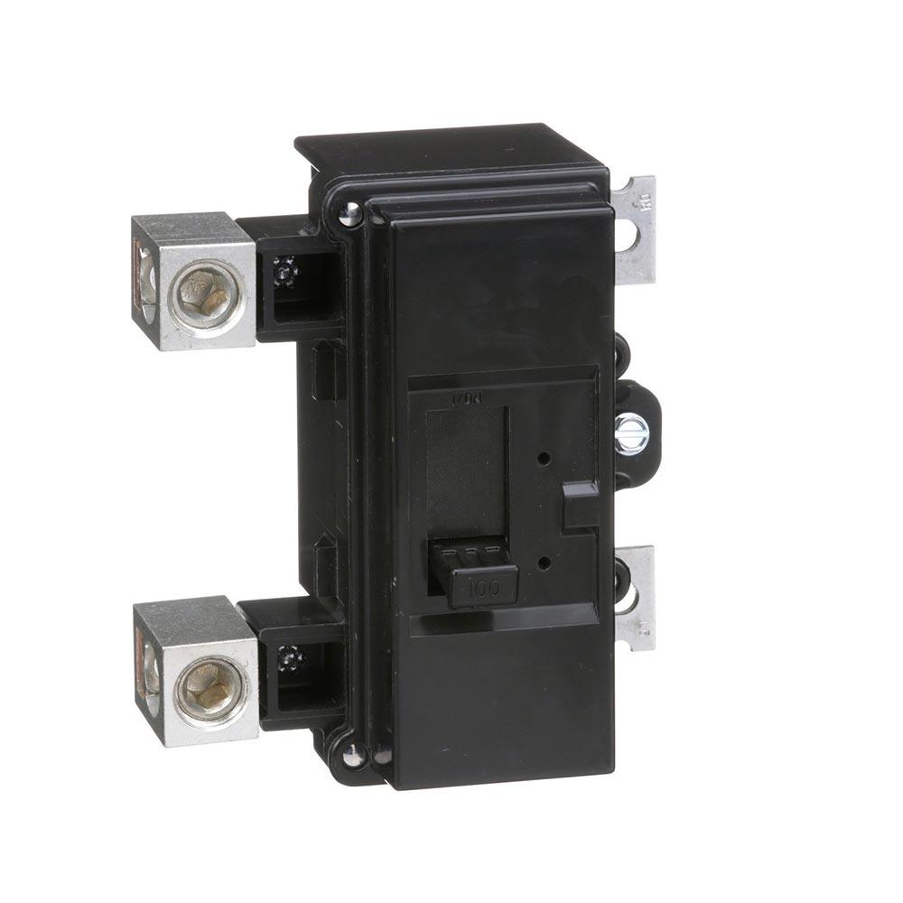 Square D QOM2100VH Circuit Breaker 120/240V 100A 2 Pole 22kA@240V Bolt-On QOM Series