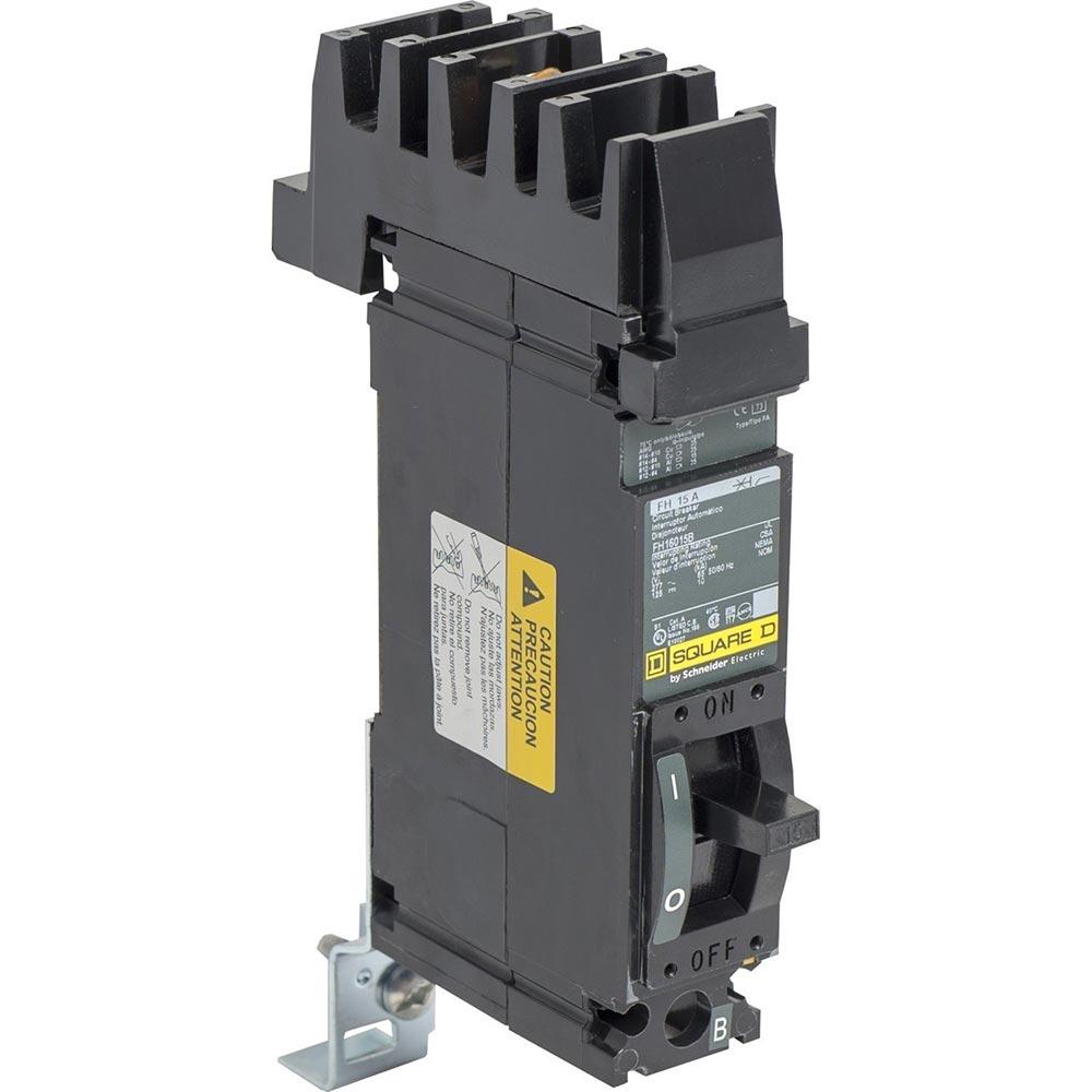Square D FH16015B Circuit Breaker | 277V 15A 1P 25kA@240V I-Line