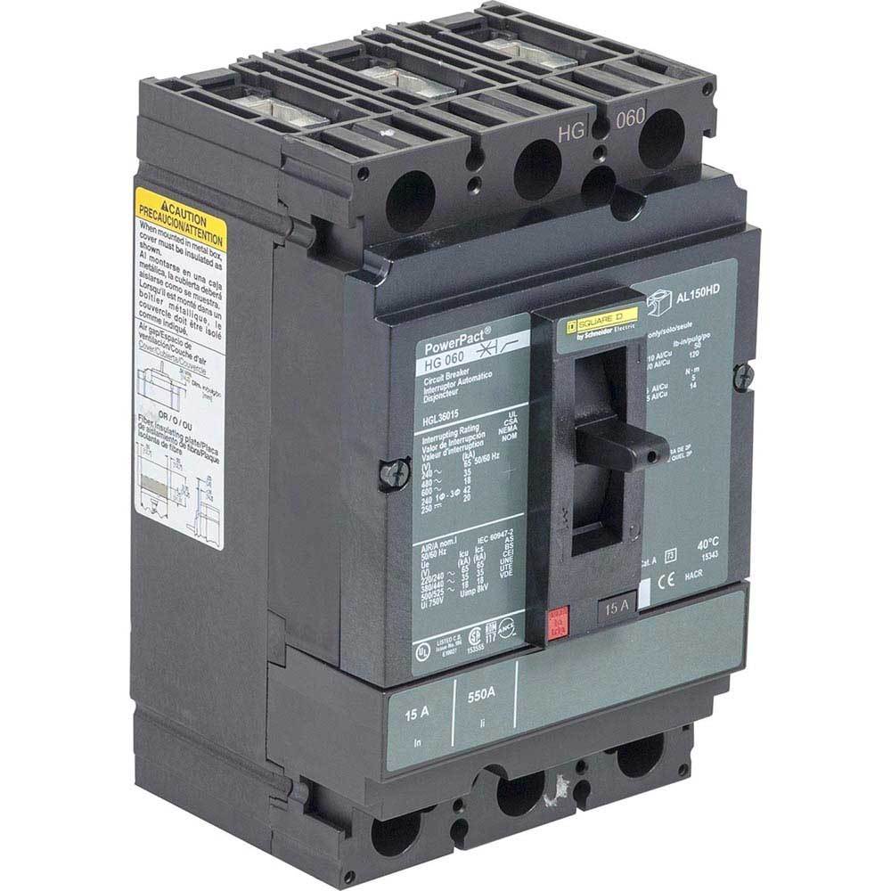 Square D HGL36040 Circuit Breaker | 600V 40A 3P 35kA@480V Bolt-On Powerpact
