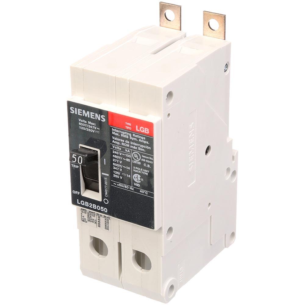 Siemens LGB2B090B Circuit Breaker | 600V 90A 2P 100kA@240V Bolt-On VL Series