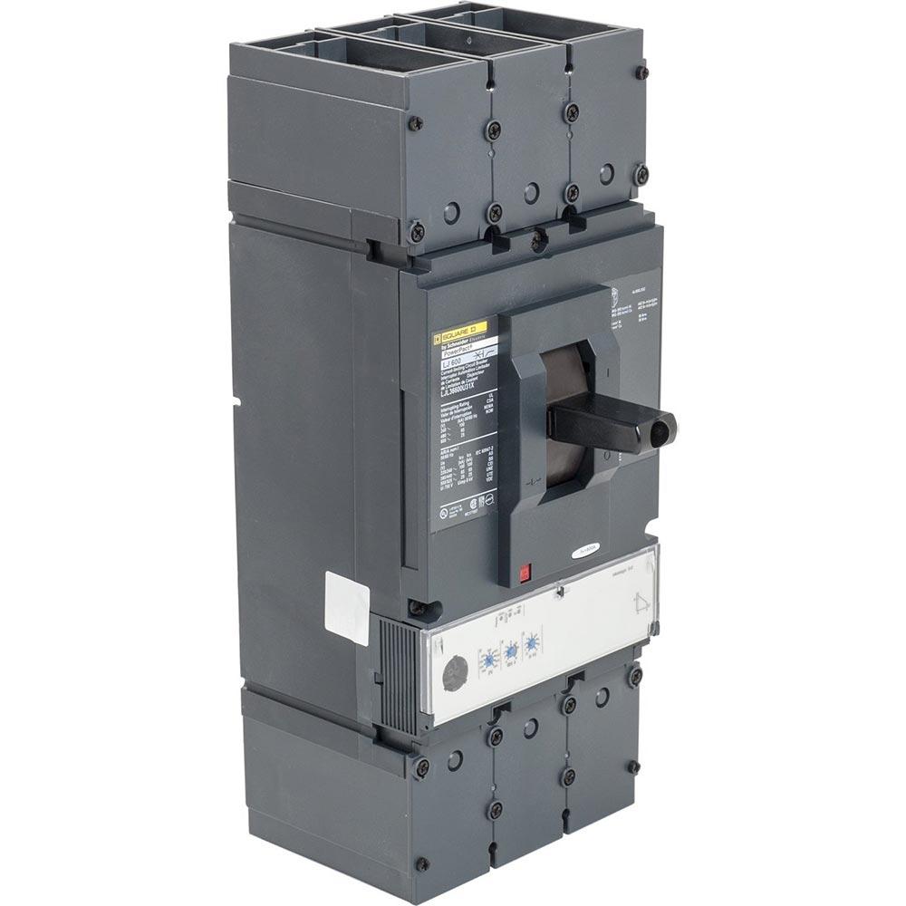 Square D LJL36600U33X Circuit Breaker | 600V 600A 3P 65kA@480V Feed-Thru Powerpact