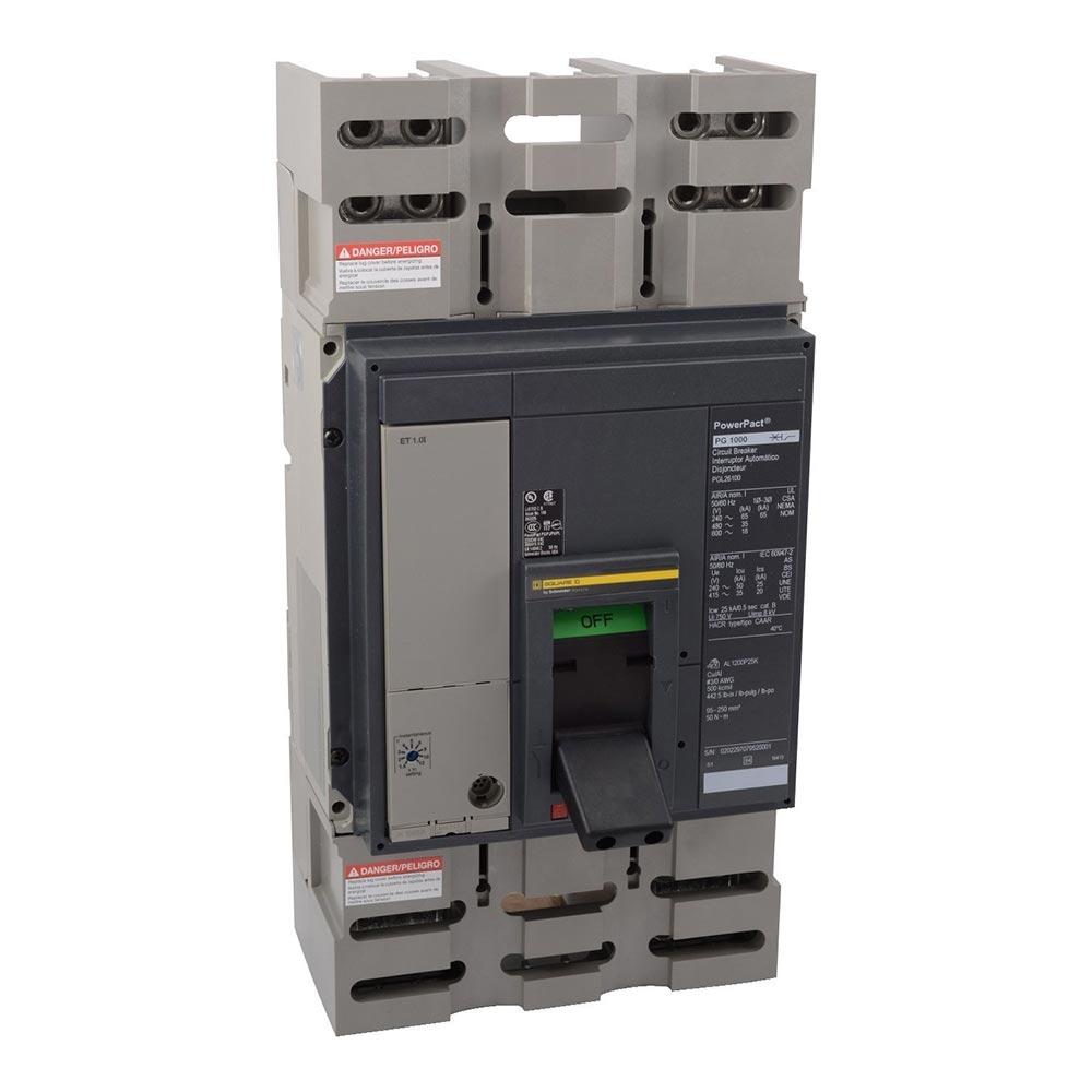 Square D PLL34100 Circuit Breaker | Powerpact PLL 480V 1000A
