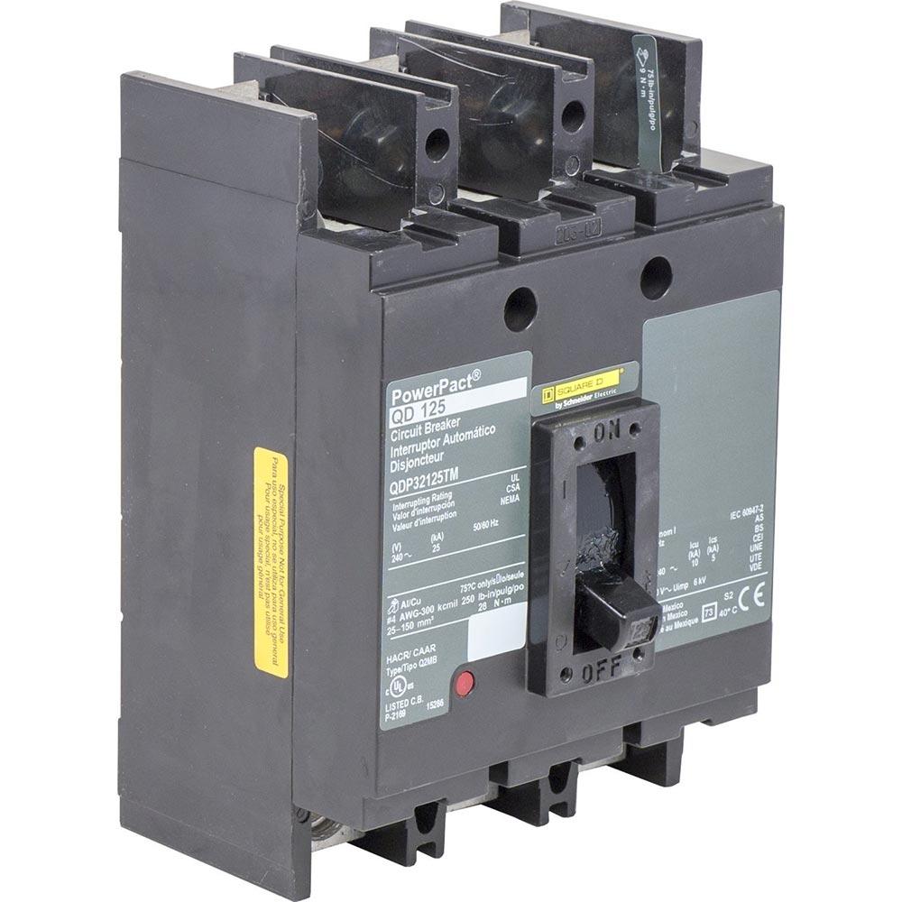 Square D QDP32125TM Circuit Breaker | Powerpact QDP 240V 125A