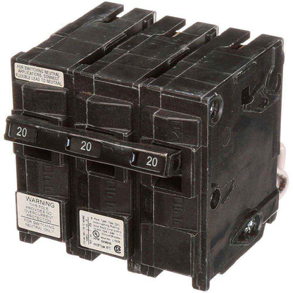Siemens QG320 Circuit Breaker | 240V 20A 3P 10kA@240V Plug-In Q Series