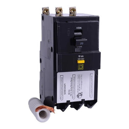 Square D QOB320GFI Circuit Breaker 120/240V 20A 3P 10kA@240V Bolt-on QOB Series