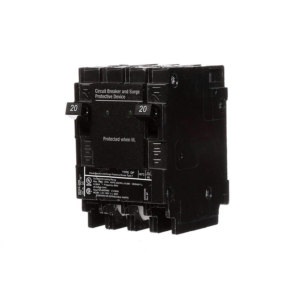 Siemens QSA2020SPD Circuit Breaker | 240V 20A 1P 10kA@240V Plug-In Q Series