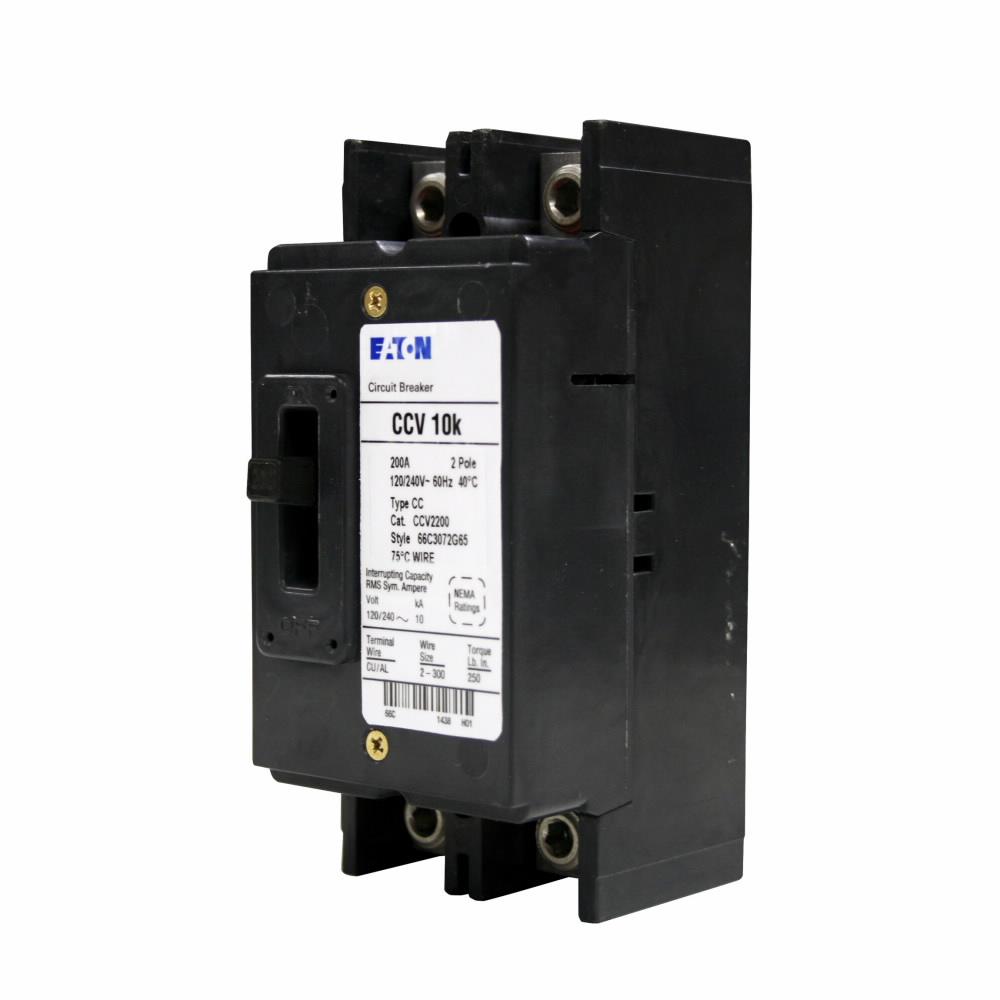 Cutler Hammer CCV2150 Circuit Breaker | 240V 150A 2P 10kA@240V Feed-Thru Tenant Main