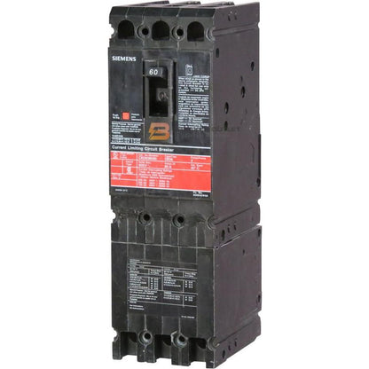 Siemens CED63B090 Circuit Breaker | 600V 90A 3P Bolt-On 200kA@480V Sentron Series