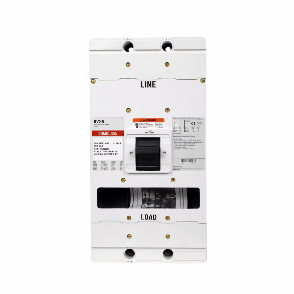 CMDL3800F - Westinghouse/ Cutler Hammer/ Eaton Bolt-On 800 Amp 3 Pole Circuit Breaker - Essential Electric Supply