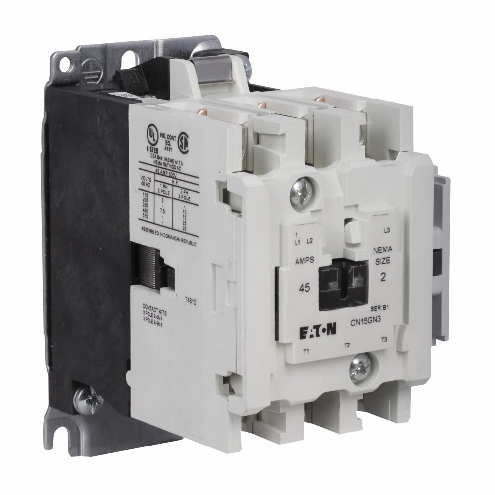 Cutler Hammer CN15GN3AB Contactor 3P 3P 600V 45A 110V Freedom Series