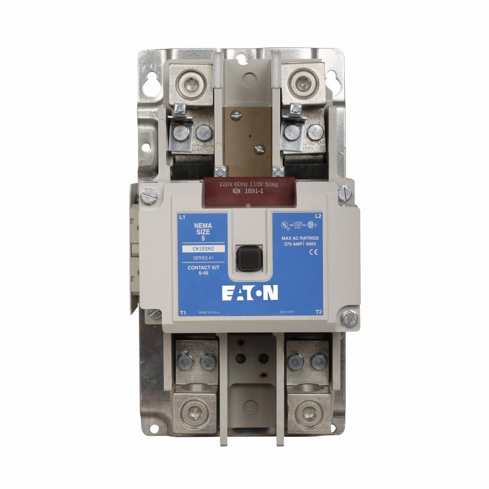 Cutler Hammer CN15SN3A Contactor 3 pole 3 phase 600V 270A 110V coil Freedom Series