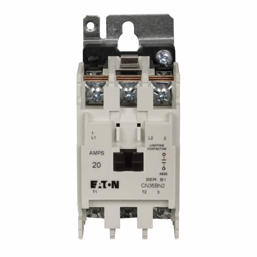 Eaton CN35BN2AB Contactor | 2 pole 1 phase 600V 20A 110V coil CN35