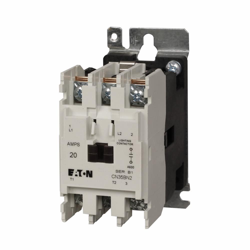 Eaton CN35BN2AB Contactor | 2 pole 1 phase 600V 20A 110V coil CN35