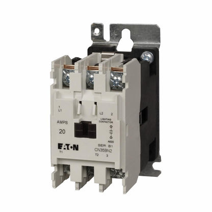 Eaton CN35BN2AB Contactor | 2 pole 1 phase 600V 20A 110V coil CN35
