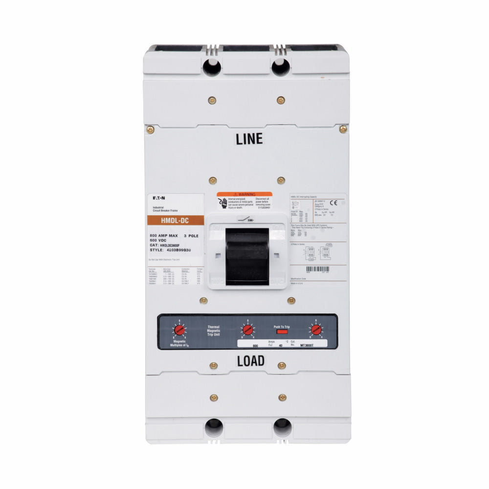 Cutler Hammer, Eaton, Westinghouse HMDLDC3800F Circuit Breaker | Series C HMDLDC 600V 800A