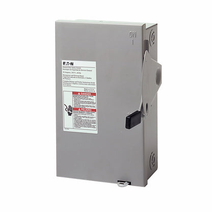 Cutler Hammer DG321NGB Disconnect Switch 240V AC 30A 3P Fusible DG Series
