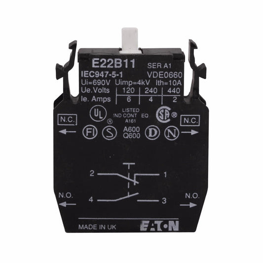 E22B11 Eaton E22 Series Motor Contol  Contacts - Essential Electric Supply