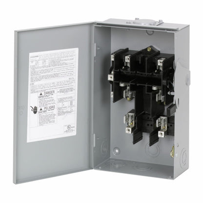 Cutler Hammer DG222NRB Disconnect Switch | 240V 60A 1 Phase 2 Pole Fusible 100kA@240V DG Series