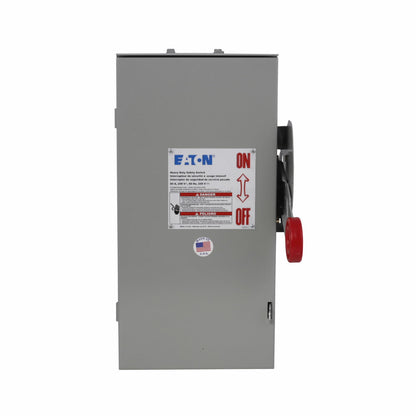 Cutler Hammer DH321FRK Disconnect Switch | 240V 30A 3P Fusible NEMA 3R DH Series