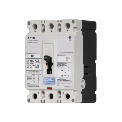 Eaton ED3200L Circuit Breaker | Series C ED 240V 200A