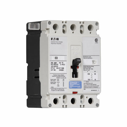 Eaton ED3200L Circuit Breaker | Series C ED 240V 200A