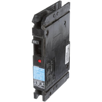 Siemens ED41B060L Circuit Breaker | 120V 60A 1P 65kA@120V Feed-Thru Sentron Series
