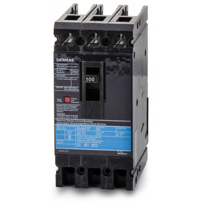 Siemens ED43B100L Circuit Breaker | 480V 100A 3P 18kA@480V Feed-Thru Sentron Series