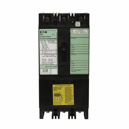 FCL3040L Cutler Hammer Molded Case Circuit Breaker Current Limit-R 40A 480V - Essential Electric Supply