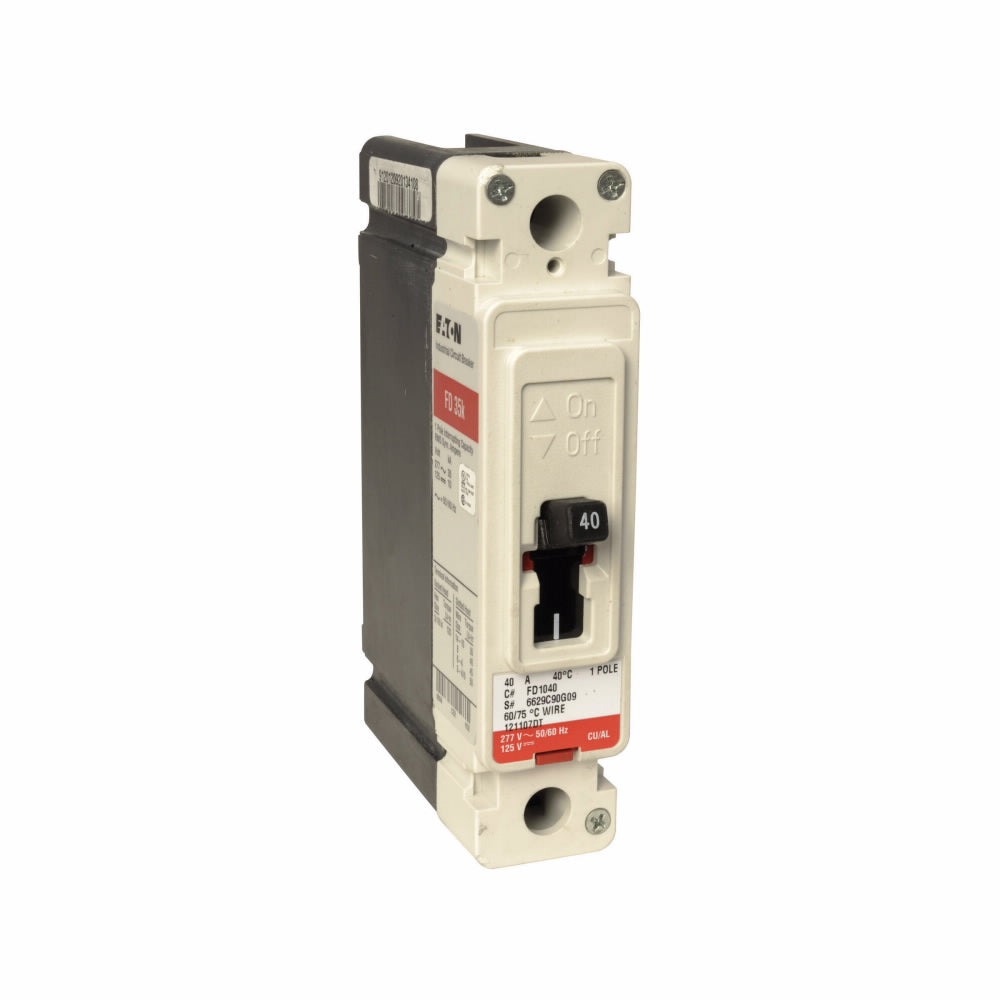 Cutler Hammer FD1030L Circuit Breaker | 277V 30A 1P 35kA@277V Feed-Thru Series C