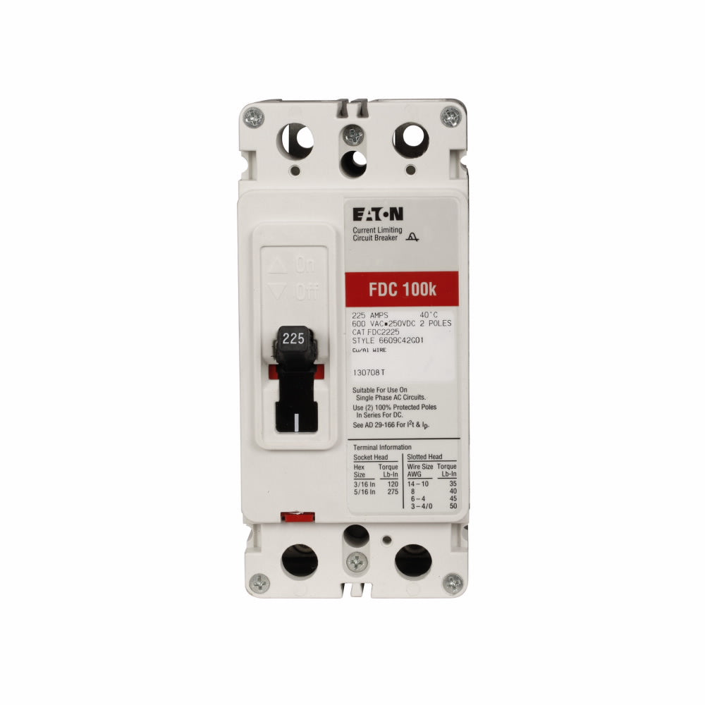 FDC2100 - Eaton/ Cutler Hammer/ Westinghouse Bolt-On 100 Amp 2 Pole Circuit Breaker - Essential Electric Supply