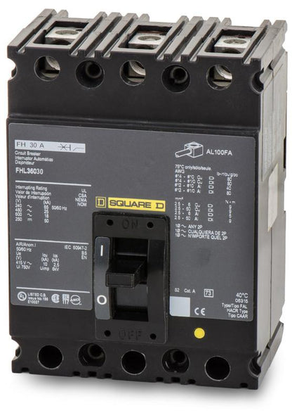 Square D FHL36030 Circuit Breaker | FHL Series FHL 600V 30A