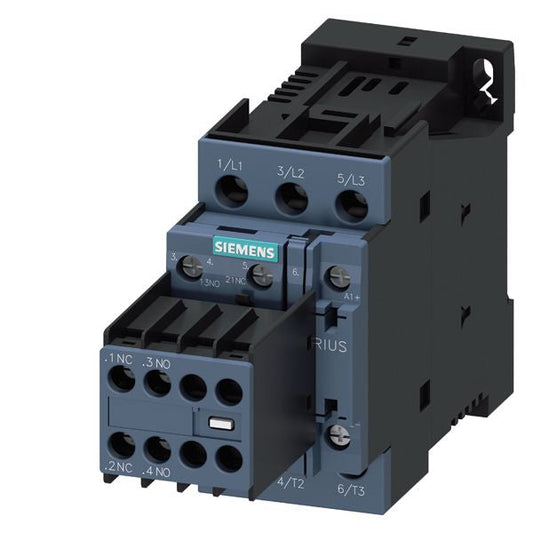 3RT2024-1BM44 Sirius Contactor 600V 12A 220V Coil - Essential Electric Supply