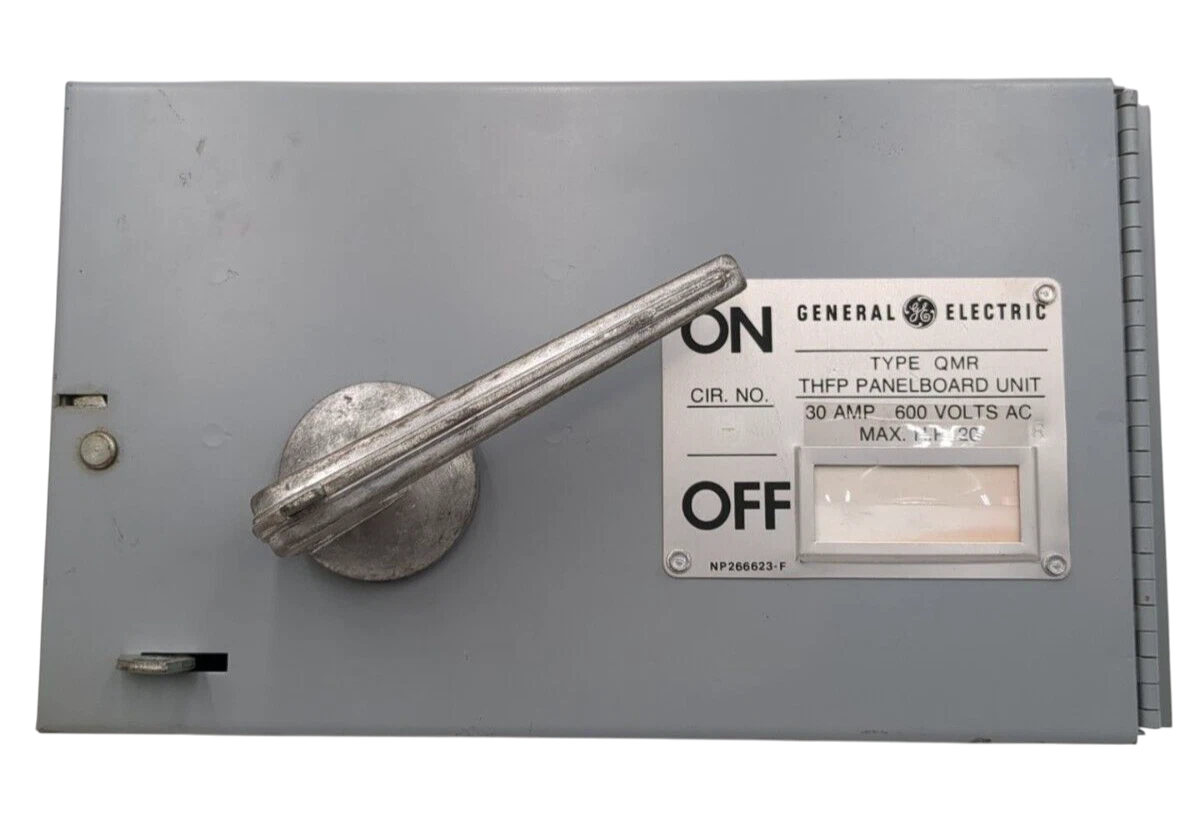 General Electric THFP361XL Panel Mount Switch | 600V 30A 3P 3Pole Fusible Type THFP