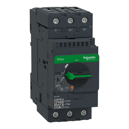 Schneider Electric GV3P40 Motor Starter 3 pole 3 phase 600V 40A TeSys GV3