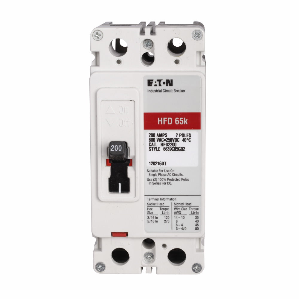 Eaton HFD2110L Circuit Breaker | Series C HFD 600V 110A