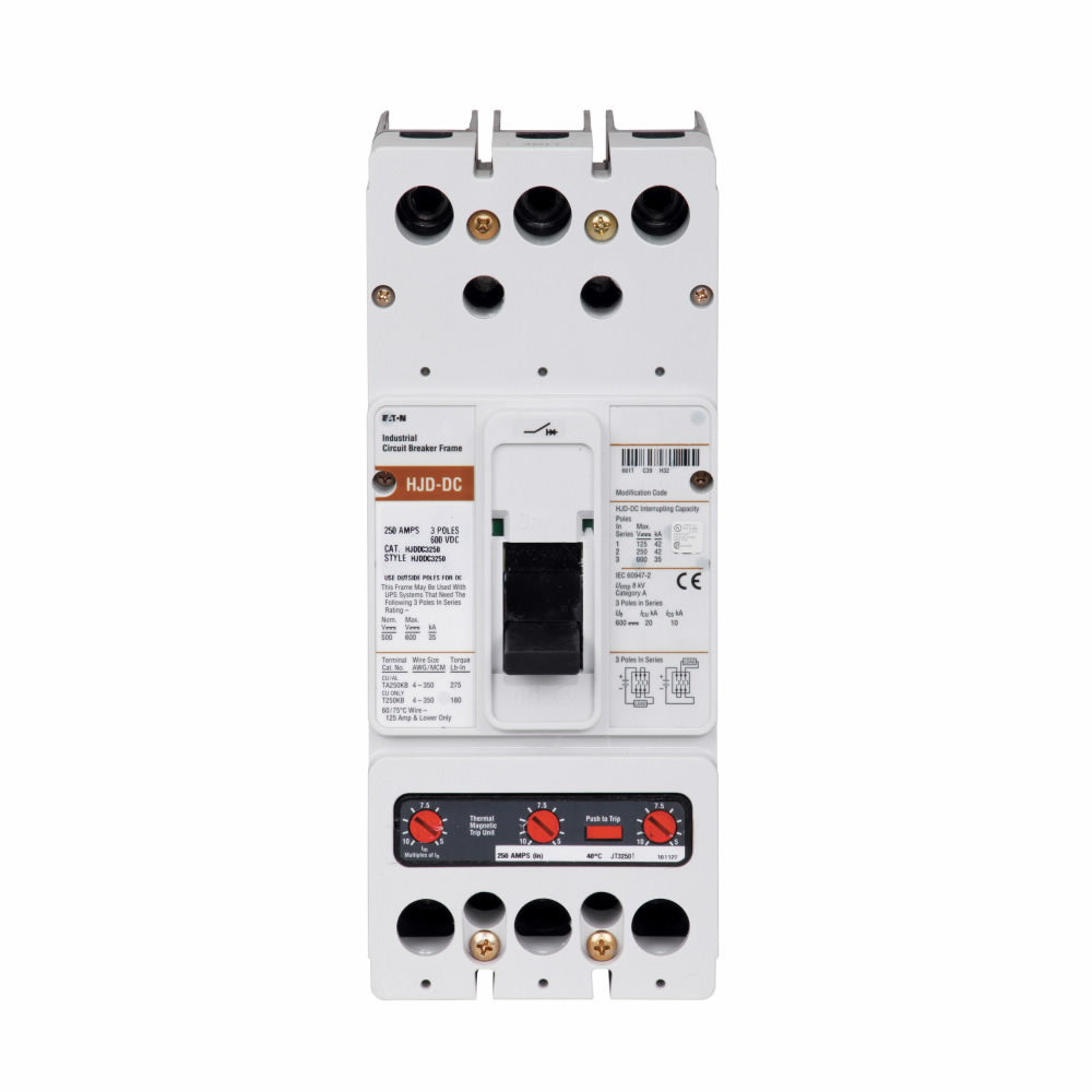 HJDDC3250F Cutler Hammer Molded Case Circuit Breaker Series C 250A 600V - Essential Electric Supply