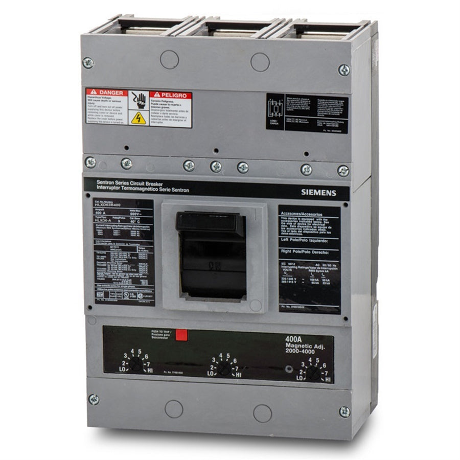 Siemens HLMXD63B600L Circuit Breaker | 600V 600A 3P 65kA@480V Feed-Thru Sentron Series